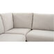 Fable Beige Slipcover Dining Banquette, L-Shape